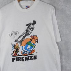 画像1: 90's "FIRENZE" アートイラスト プリントTシャツ XL (1)