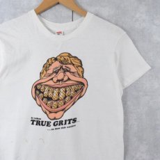 画像1: 70's Jimmy Carter "TRUE GRITS..." 元大統領イラストTシャツ M (1)