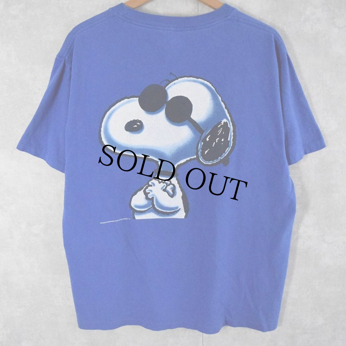 画像1: 90's SNOOPY "JOE COOL" USA製 パロディＴシャツ L (1)