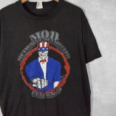 画像1: 80's M.O.D. USA製 "U.S.A. FOR MOD" スラッシュメタルバンドTシャツ XL (1)