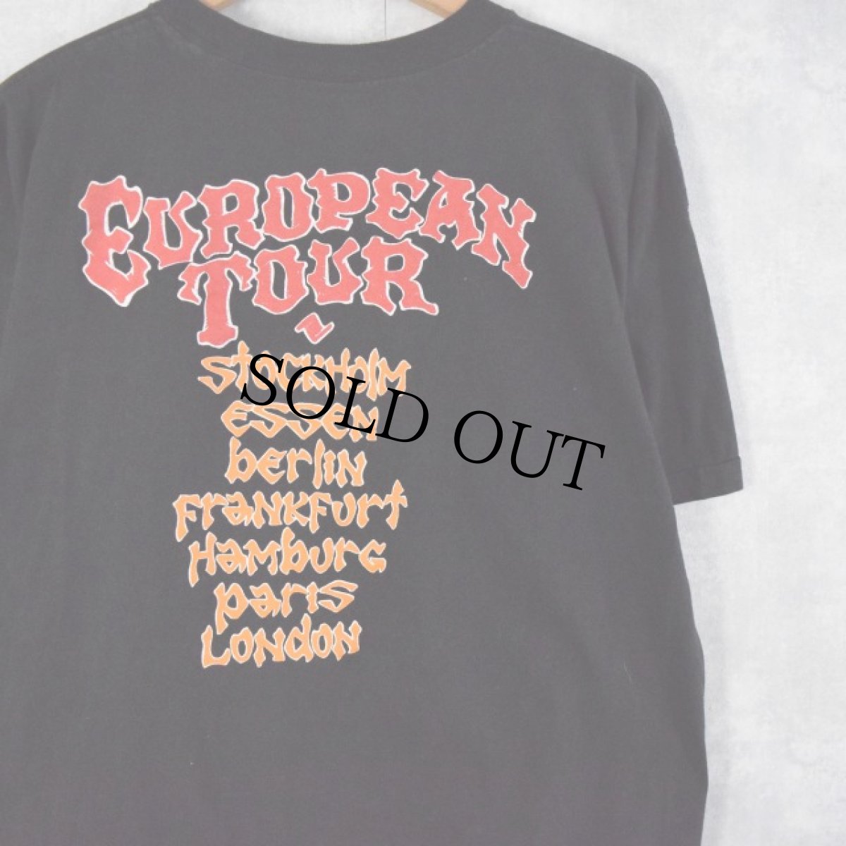 画像2: 90's GRATEFUL DEAD "EUROPEAN TOUR 1990" ロックバンドツアーTシャツ XL (2)