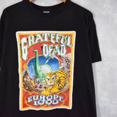 画像1: 90's GRATEFUL DEAD "EUROPEAN TOUR 1990" ロックバンドツアーTシャツ XL (1)