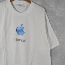 画像2: 2000's Apple Shop different "Clarendon" ロゴプリントＴシャツ DEADSTOCK XL (2)