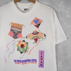 画像1: 90's USA製 "THE HOUSTON INTERNATIONAL FESTIVAL 1991" プリントTシャツ L (1)