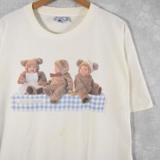 画像1: 90's ANNE GEDDES USA製 赤ちゃんフォトアートプリントTシャツ XL (1)