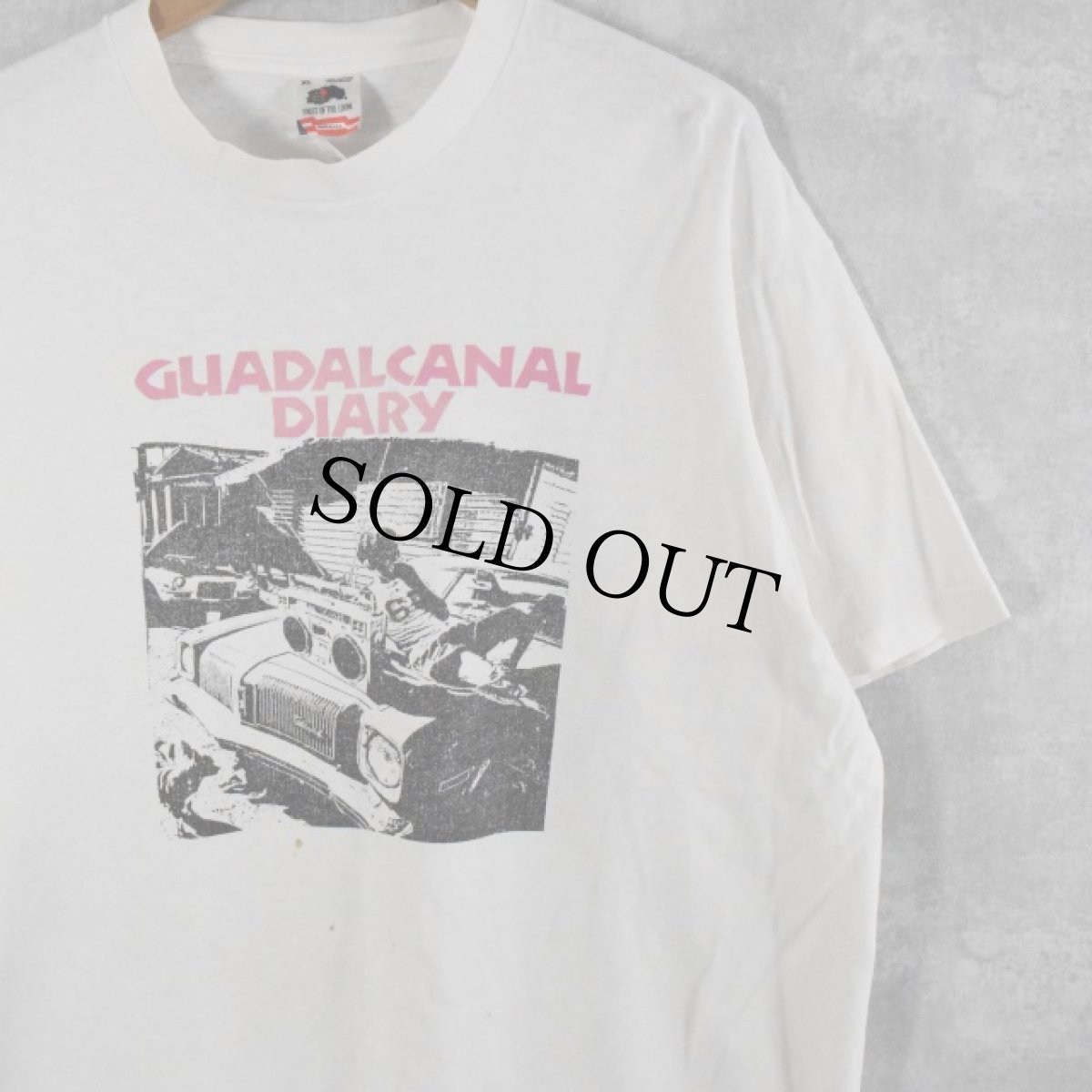 画像1: 90's USA製 "GUADALCANAL DIARY" オルタナティブロックバンドTシャツ XL (1)