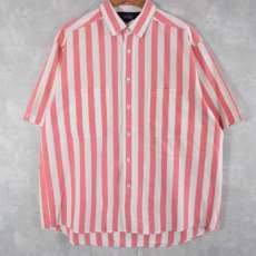 画像1: 80〜90's Woolrich ストライプ柄 コットンシャツ L (1)