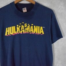 画像1: 90's WWF Hulk Hogan "HULKAMANIA" USA製 プロレスTシャツ M (1)