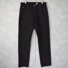 画像1: 90's Levi's 505 USA製 サルファブラックデニムパンツ W35 (1)