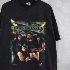 画像1: 90's WWF "D-GENERATION X" プロレスユニットTシャツ XL (1)