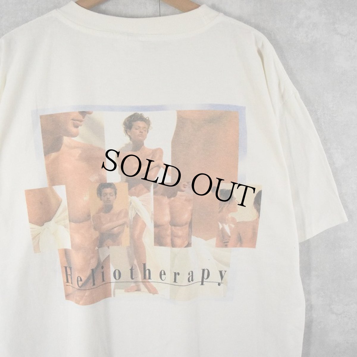 画像1: 90's Heliotherapy by California Tan USA製 サンオイルメーカーTシャツ XL (1)