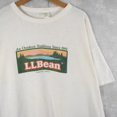 画像1: 90's L.L.Bean USA製 ロゴプリントTシャツ XL (1)