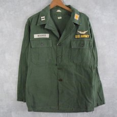 画像1: 60's U.S.ARMY ユーティリティシャツ 1st後期 MEDIUM (1)