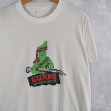 画像1: 【SALE】80's "GUNBO GREENBLOOD II" パロディプリントTシャツ (1)