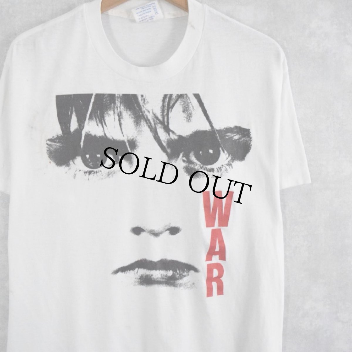 画像1: 80's U2 USA製 "WAR" ロックバンドプリントTシャツ XL (1)