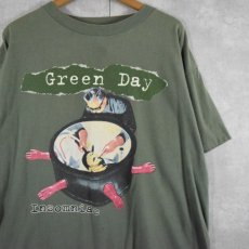画像1: 90's Green Day USA製 "Insomniac" ロックバンドプリントTシャツ XL (1)