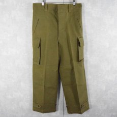 画像1: 40's French Army M-47カーゴパンツ 前期 DEADSTOCK W34 (1)