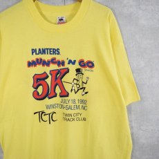 画像1: 【SALE】90's Mr.Peanut USA製 "MUNCH'N GO 5K" キャラクタープリントTシャツ DEADSTOCK XL (1)
