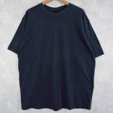 画像1: puritan ボーダー柄 Tシャツ L (1)