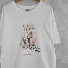 画像1: "Gesundbeit" 犬プリントTシャツ L (1)