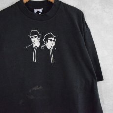 画像1: 90's Bruce Brothers "Elwood & Jake" USA製 バンドコメディ映画Tシャツ XXL (1)
