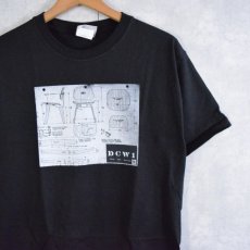 画像1: 90's Eames office "HOUSE" インテリア企業プリントTシャツ DEADSTOCK S (1)