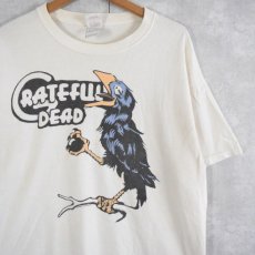 画像1: GRATEFUL DEAD カラスイラスト ロックバンドTシャツ L (1)