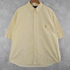 画像1: Ralph Lauren "BIG SHIRT" ストライプ柄 コットンボタンダウンシャツ XL (1)