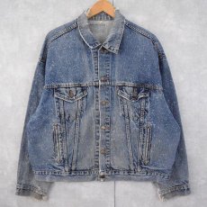 画像1: 80〜90's Levi's 70507 USA製 ギャラクティックウォッシュ デニムジャケット (1)