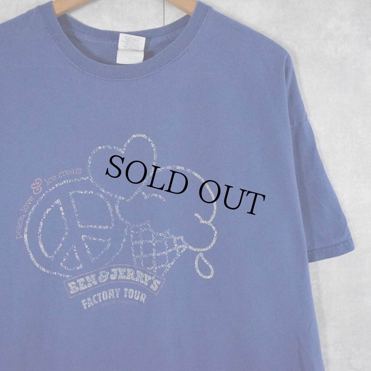 画像1: 【SALE】90's BEN&JERRY'S "FACTORY TOUR" 企業プリントTシャツ XL (1)