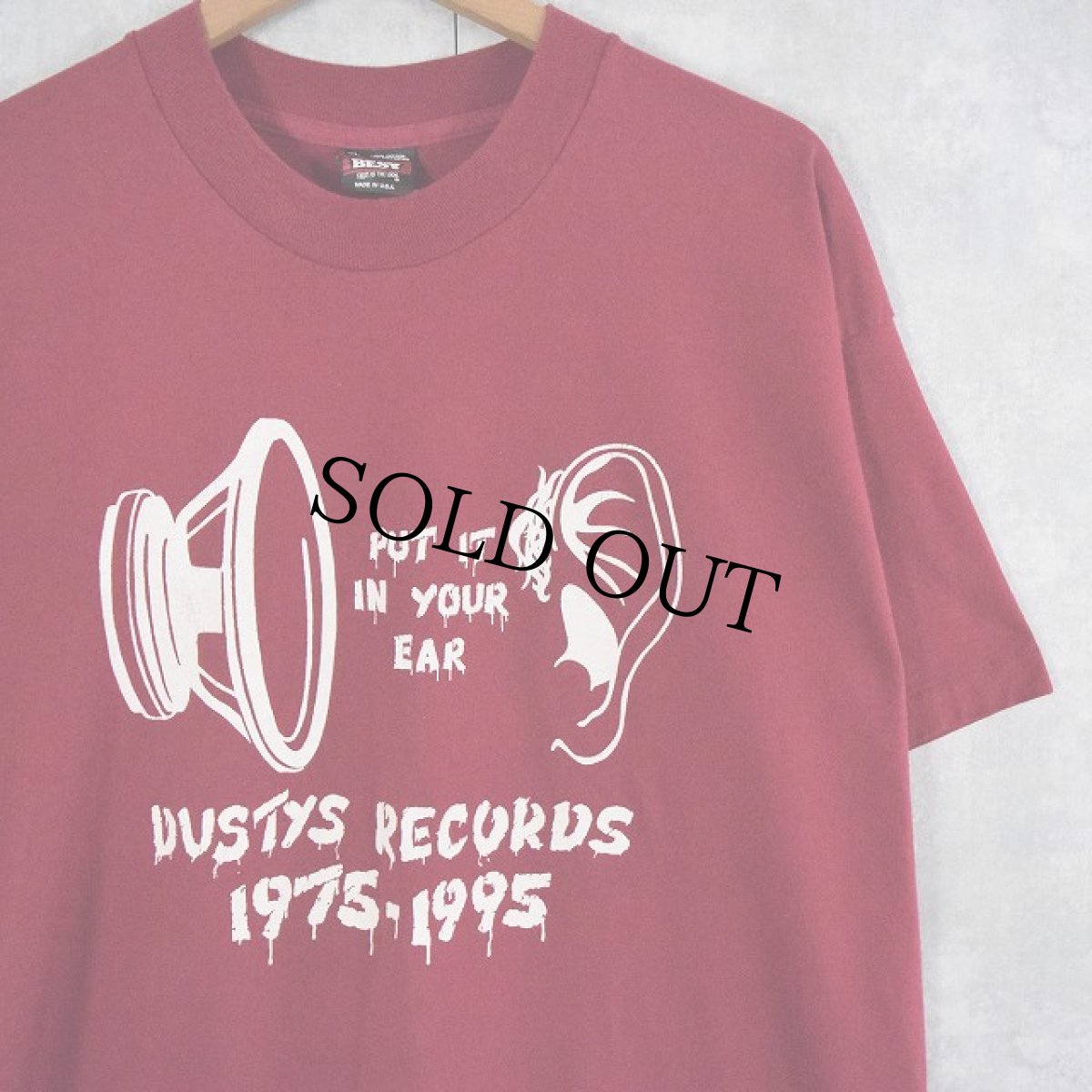 画像1: 90's DUSTYS RECORDS レーベルTシャツ XL (1)