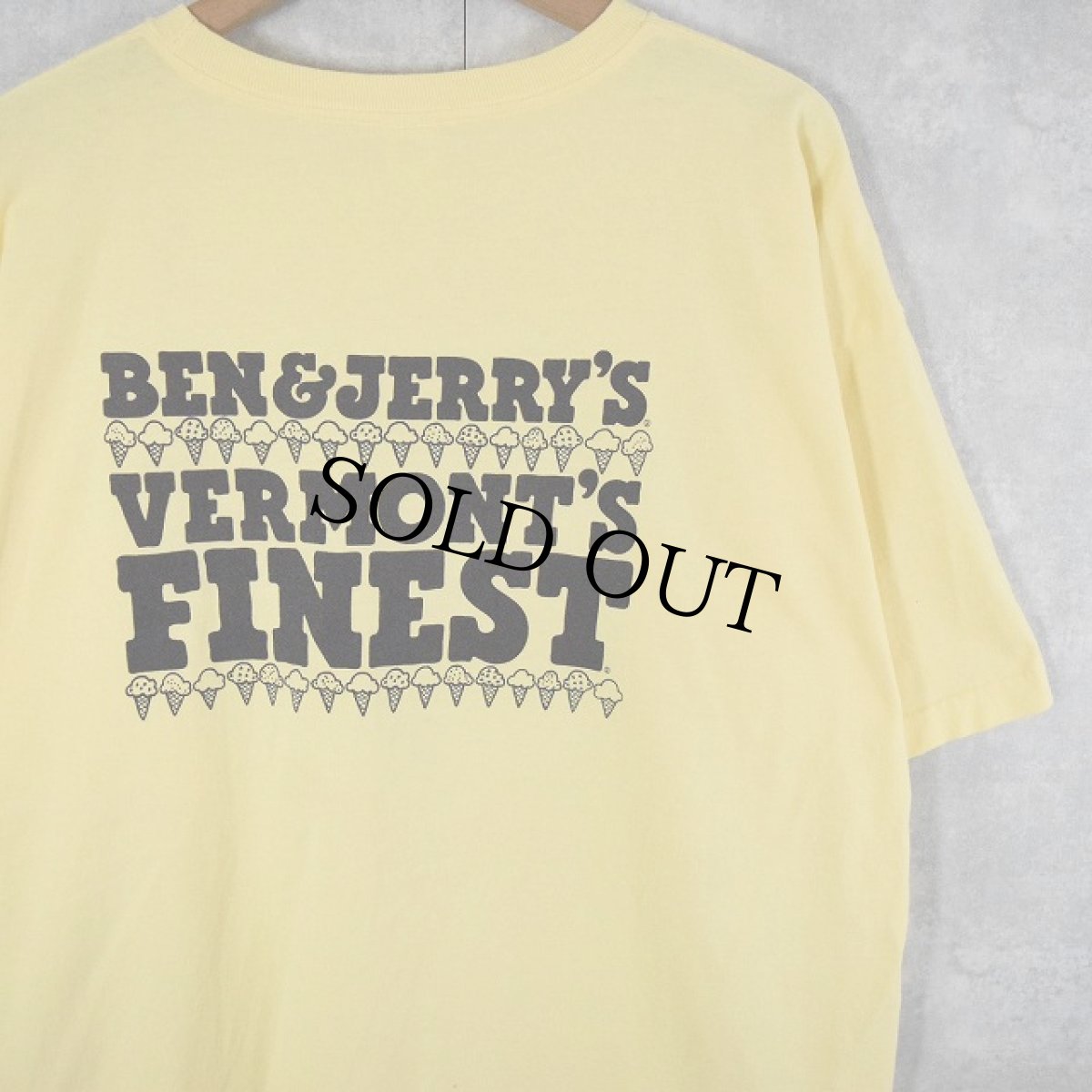 画像2: 90's BEN&JERRY'S USA製 企業プリントTシャツ XL (2)