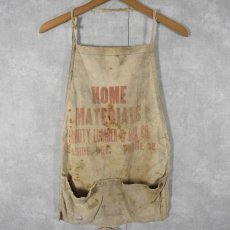 画像1: VINTAGE "HOME MATERIALS" エプロン (1)