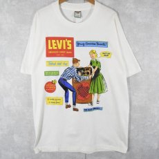 画像1: 90's Levi's USA製 イラストプリントTシャツ L DEADSTOCK (1)