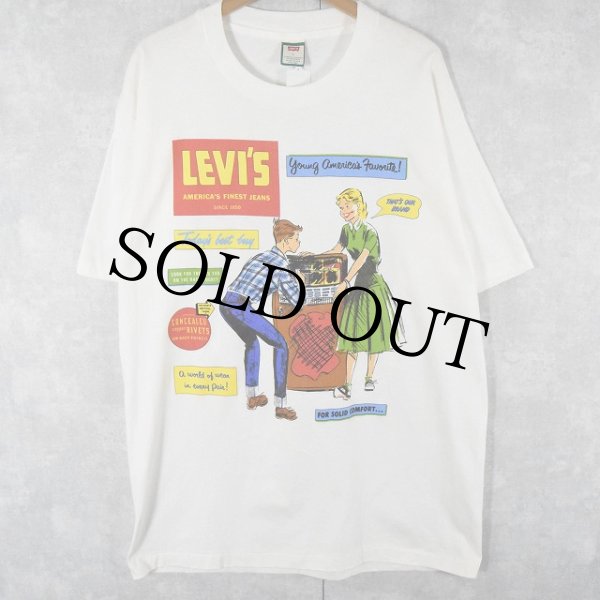 90's Levi's USA製 イラストプリントTシャツ L DEADSTOCK