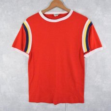 画像1: 60〜70's MONTGOMERY WARD 切り替えデザイン リンガーTシャツ M (1)