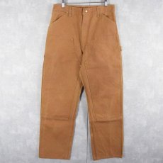 画像1: 70's Carhartt プリントタグ USA製 ダブルニー ダックペインターパンツ W32 (1)