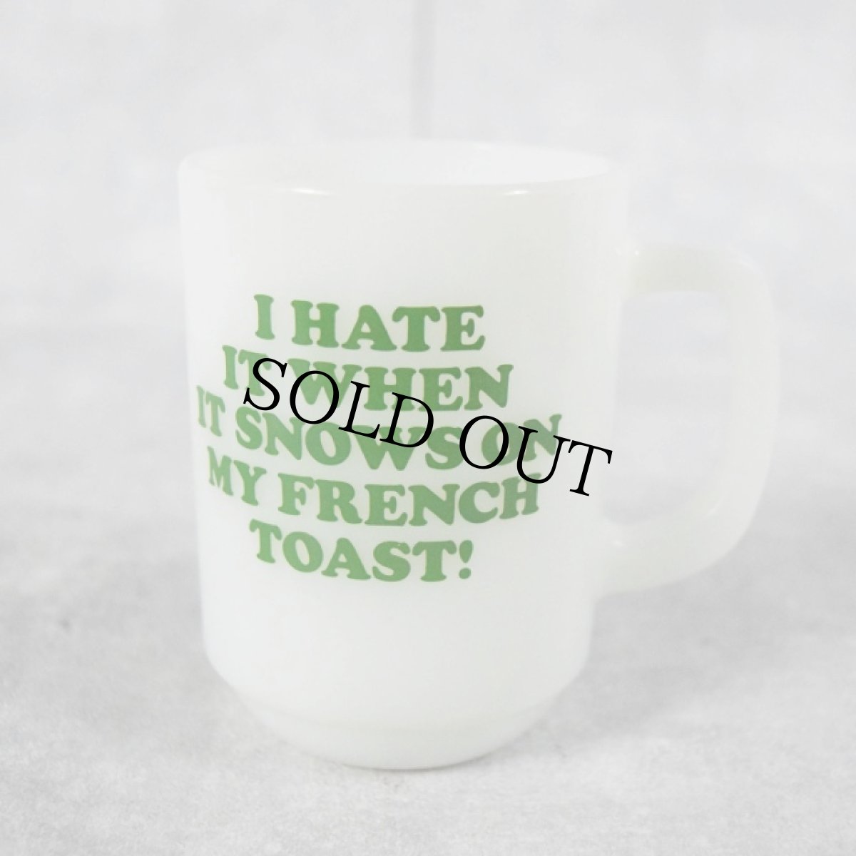 画像2: 60〜70's Fire-King SNOOPY USA製 "FRENCH TAOST" 9オンスマグ (2)