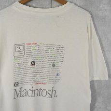 画像2: 90's Apple "Macintosh" レインボーロゴプリントTシャツ L (2)