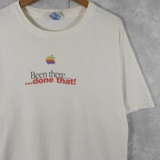 画像1: 90's Apple "Macintosh" レインボーロゴプリントTシャツ L (1)