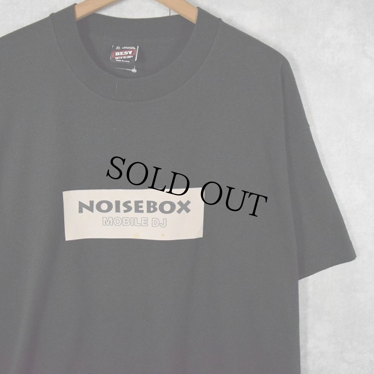画像1: 90's NOISEBOX MOBILE DJ USA製 プリントTシャツ XL (1)