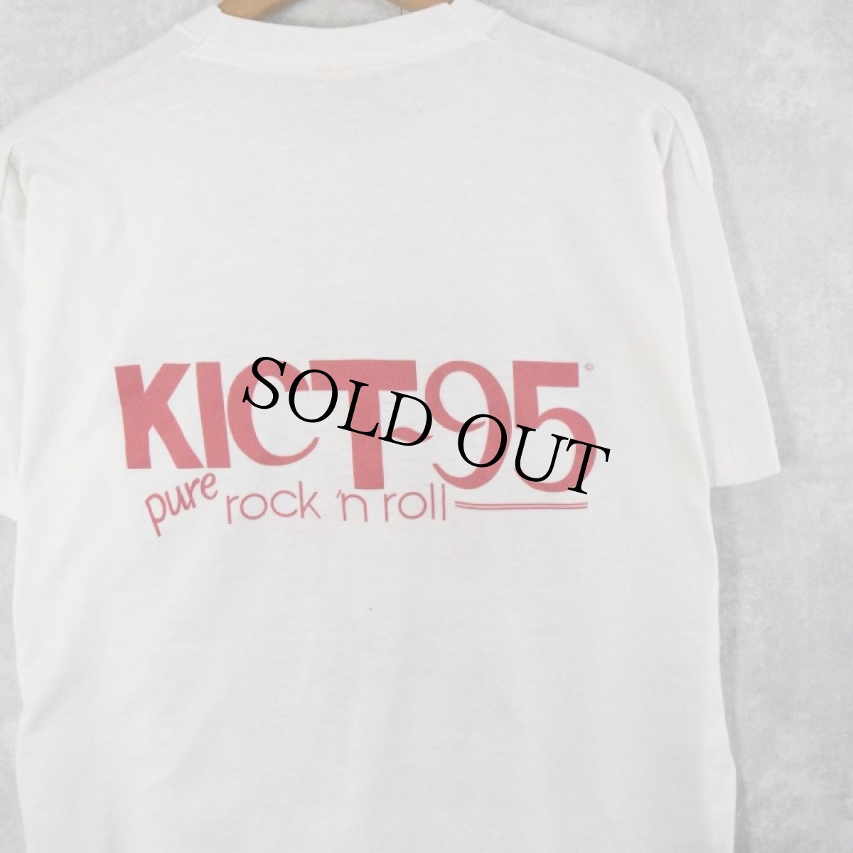 画像2: 80's JOHN LENNON "KICT-95 pure rock'n roll" ミュージシャンTシャツ XL (2)