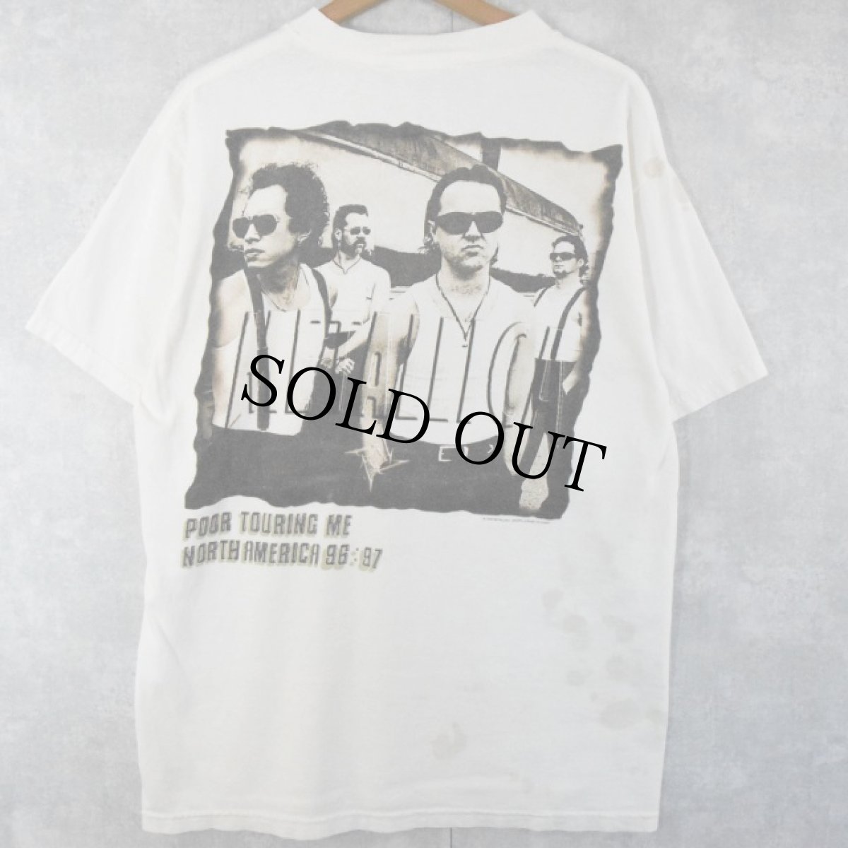 画像2: 90's METALIICA "POOR TOURING ME" ロックバンドツアーTシャツ L (2)