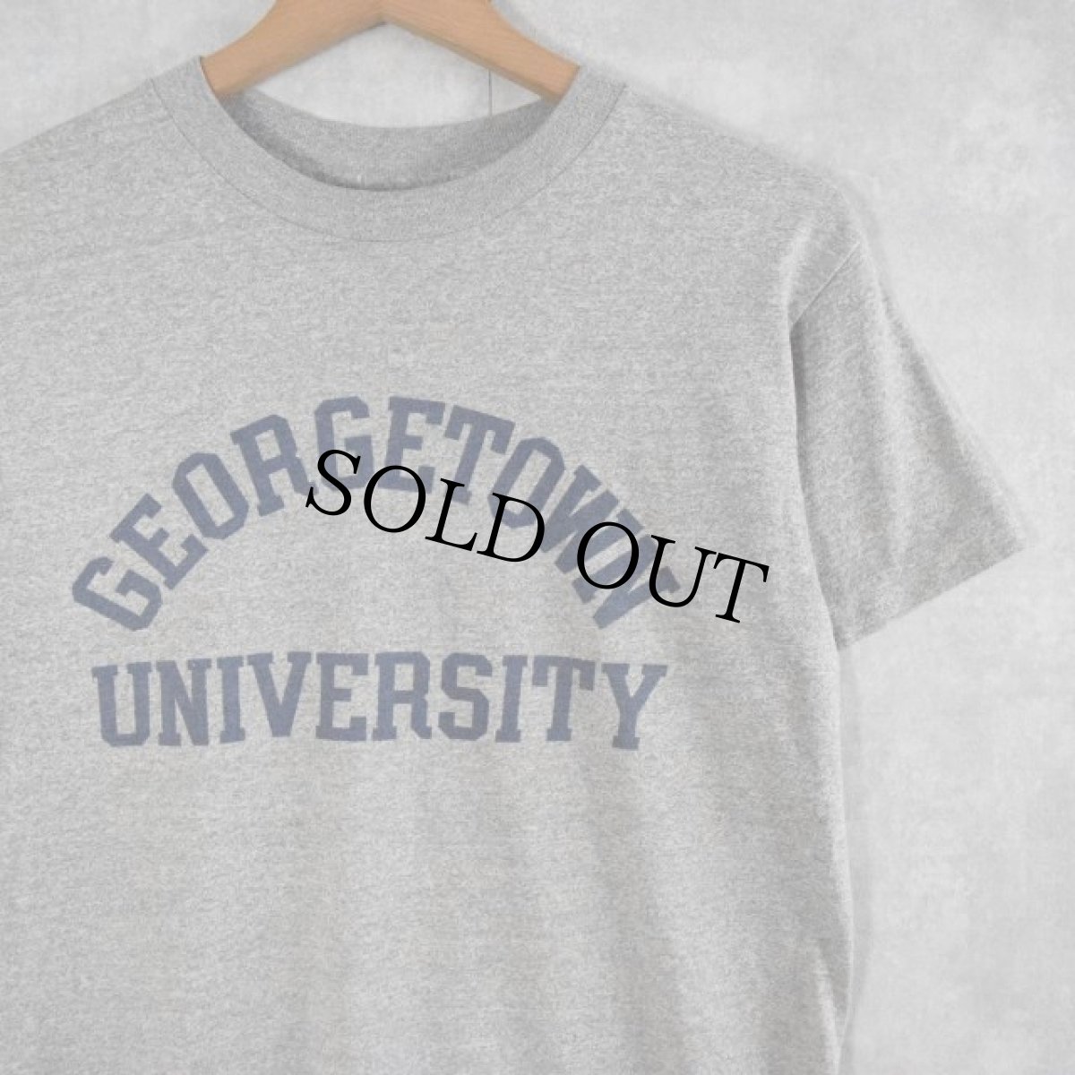 画像1: 80's Collegiate Pacifis USA製 "GEORGETOWN UNIVERSITY" カレッジプリントTシャツ M (1)