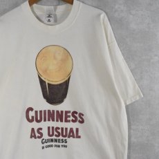 画像1: GUINNESS "GUINNESS AS USUAL" USA製 ビールメーカーTシャツ XL (1)