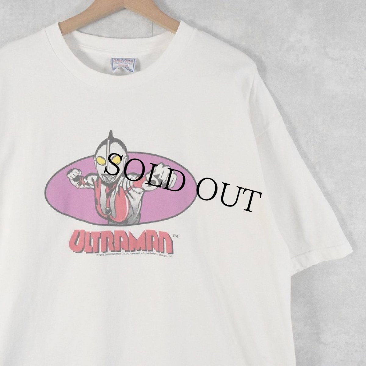 画像1: 90's ULTRAMAN USA製 アニメキャラクタープリントTシャツ XL (1)