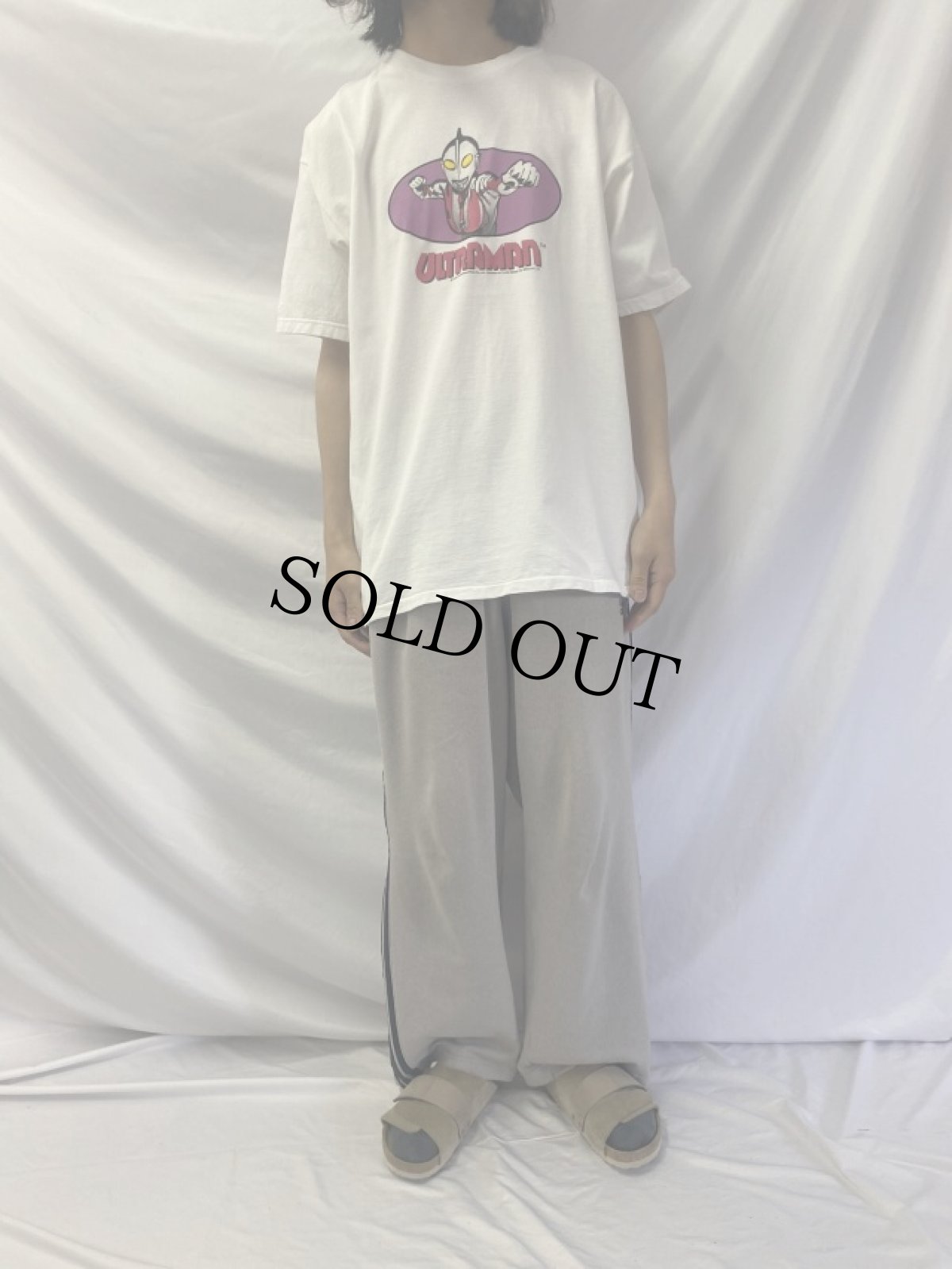 画像2: 90's ULTRAMAN USA製 アニメキャラクタープリントTシャツ XL (2)