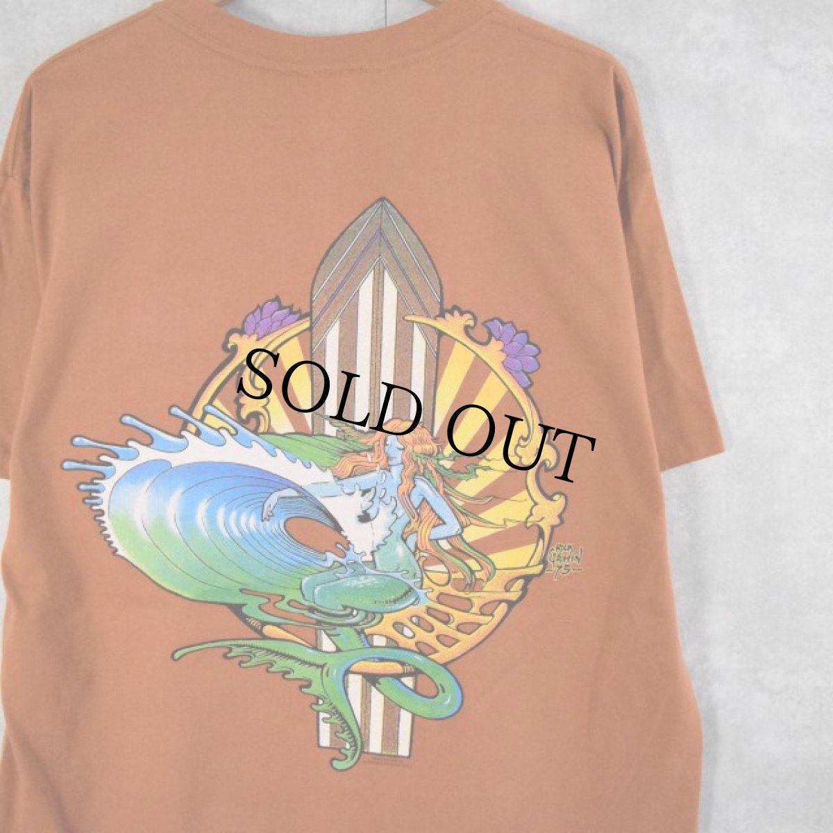 画像1: 【SALE】 90's RICK GRIFFIN USA製 グラフィックアートプリントTシャツ L (1)