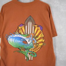 画像1: 【SALE】 90's RICK GRIFFIN USA製 グラフィックアートプリントTシャツ L (1)