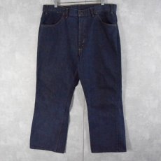 画像1: 60〜70's Levi's BIGE バットダイベルボトムデニムパンツ W37 (1)